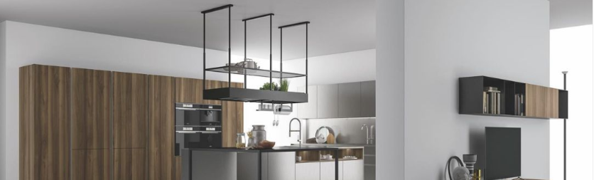 Muebles colgantes para tu cocina con isla